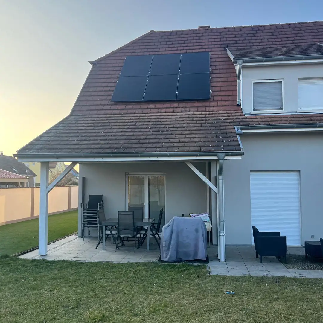 Panneaux solaires installés sur une maison à Ostwald par Calisun