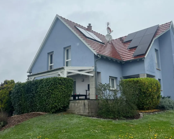 Installation de panneaux solaires sur maison individuelle à Schiltigheim réalisée par Calisun