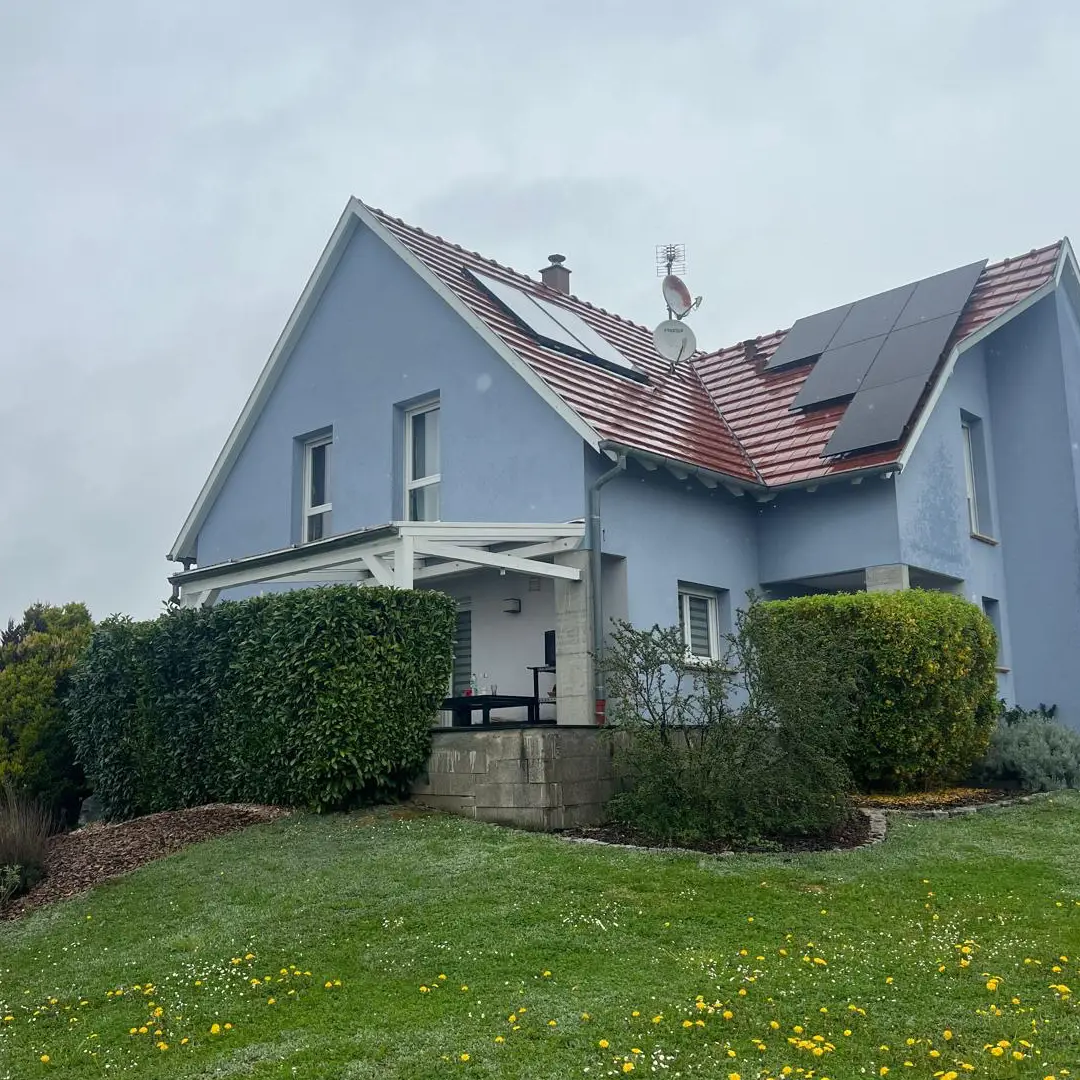Installation de panneaux solaires sur maison individuelle à Schiltigheim réalisée par Calisun