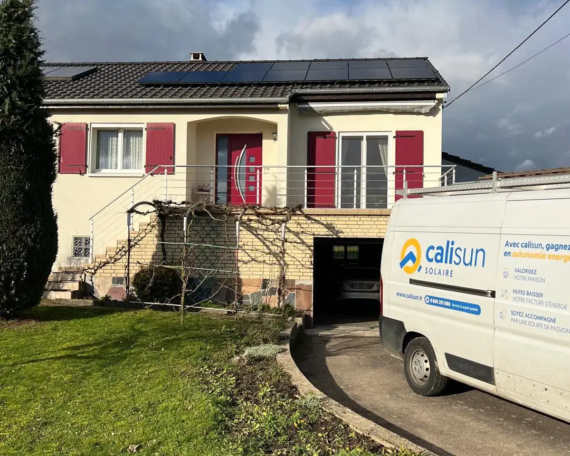 Installation de panneaux solaires sur maison individuelle à Sélestat réalisée par Calisun