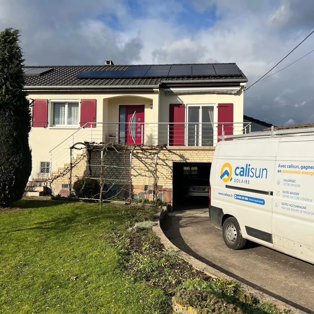 Installation de panneaux solaires sur maison individuelle à Sélestat réalisée par Calisun